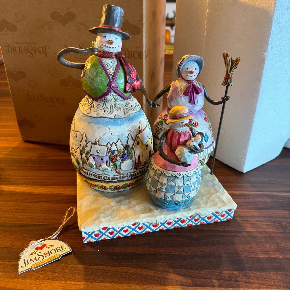 Jim Shore 2006 Warm Hearts On Frosty Days with Original Box